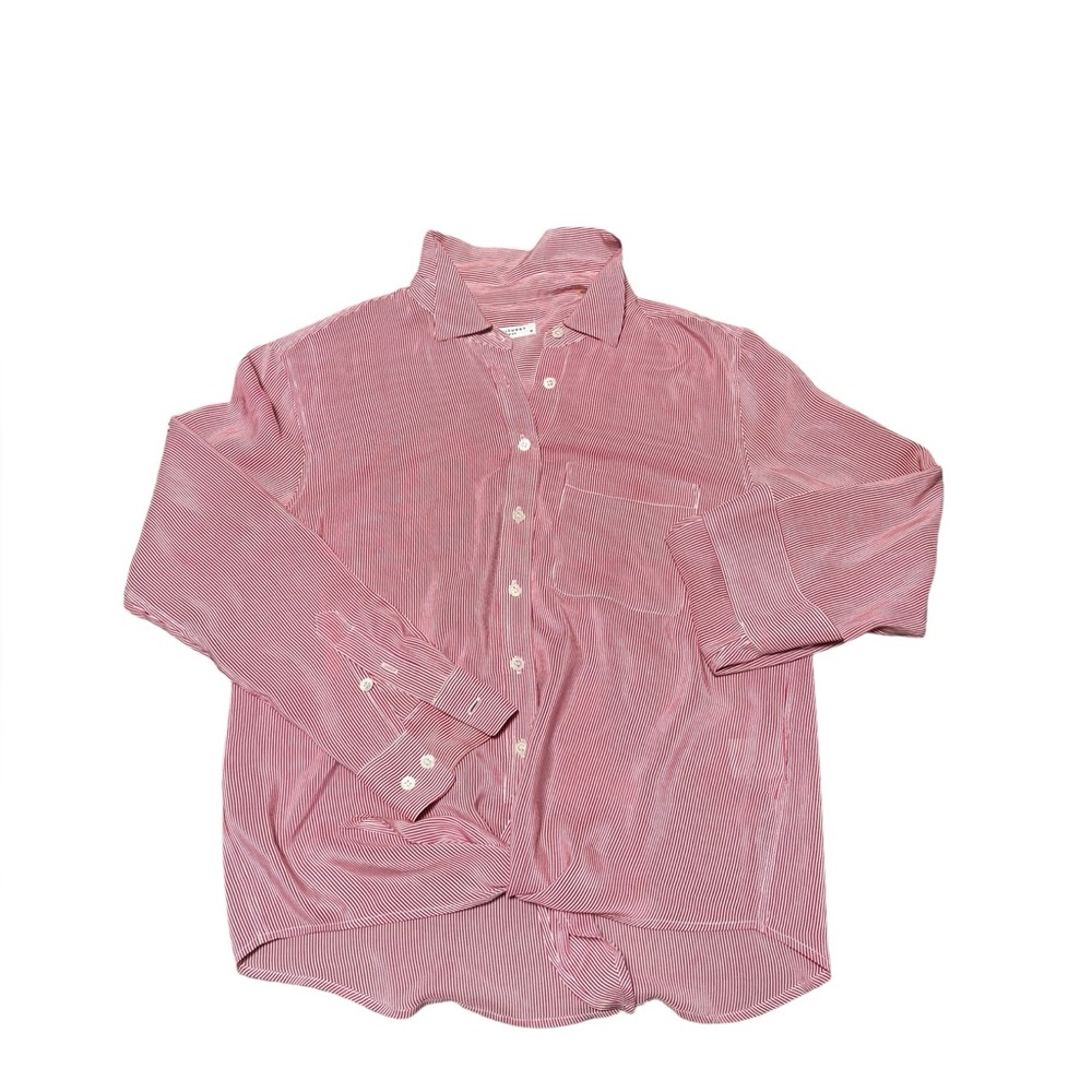 Equipment Rose Button-Down Blouse - image 1